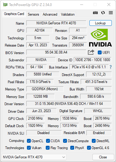 Test KFA2 GeForce RTX 4070 1-Click OC 3X. Kompaktowa karta z dobrym chłodzeniem