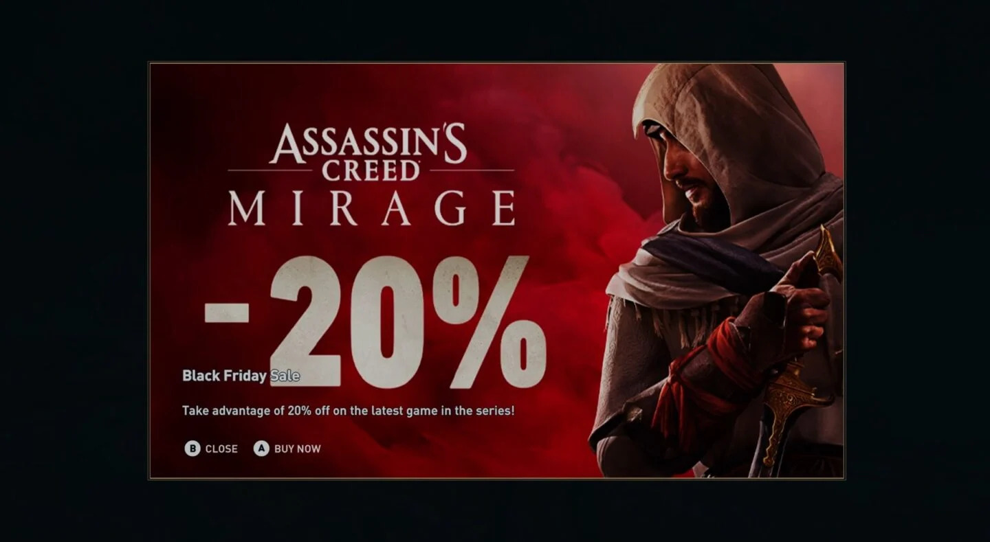Gracze otrzymują reklamę podczas grania w Assassin's Creed. Ubisoft się tłumaczy