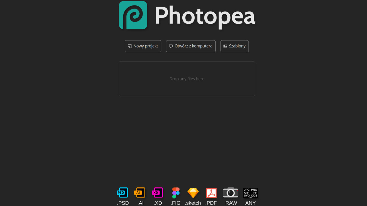 Program do obróbki zdjęć Photopea