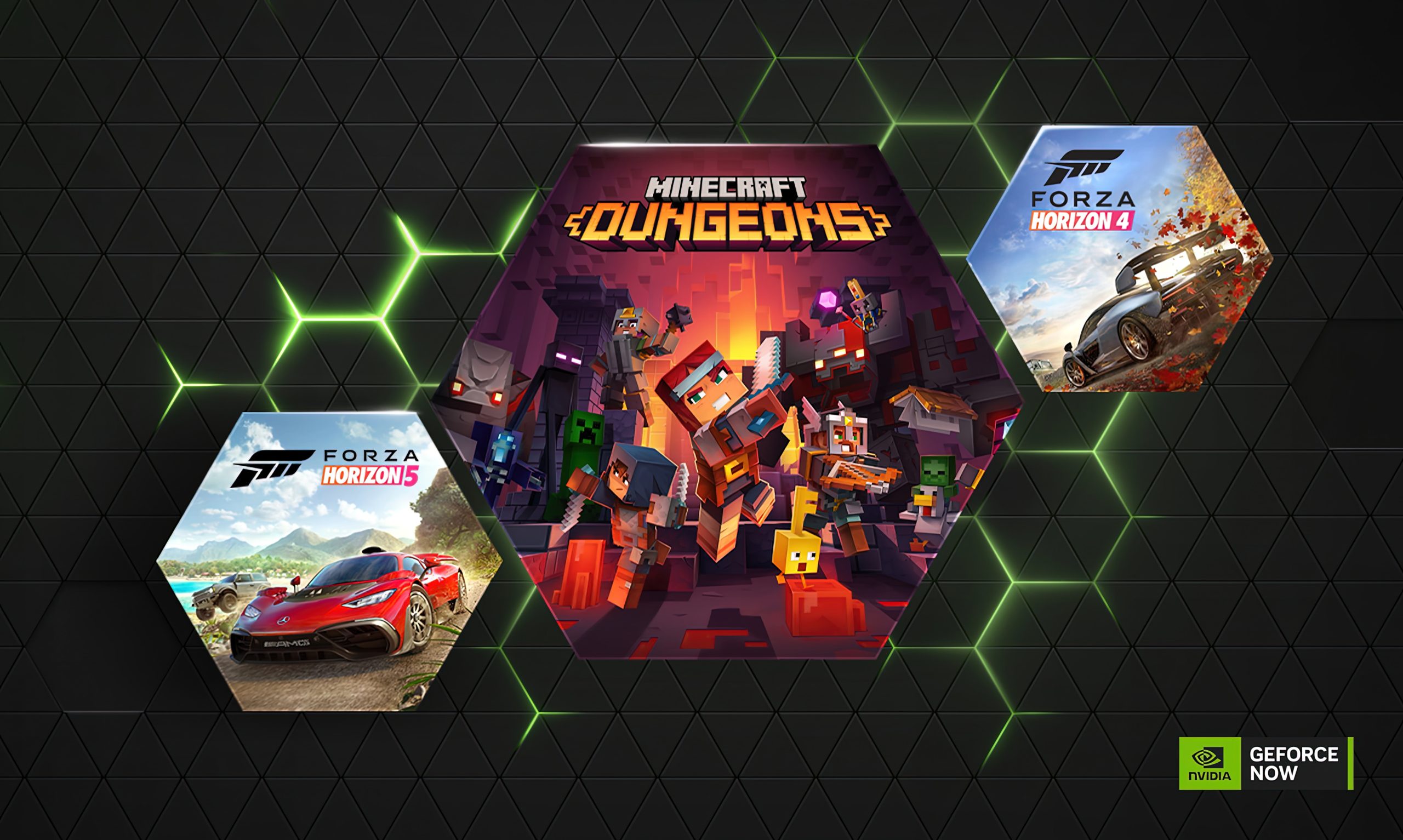 GeForce Now wzbogacił się o nowe gry m.in. Forze Horizon 4 i Minecraft Dungeons.