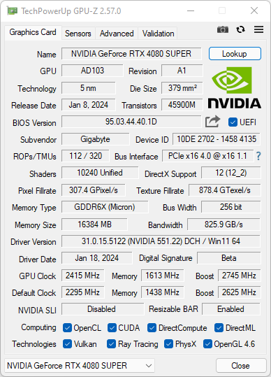 Test NVIDIA GeForce RTX 4080 SUPER. Niby nowy model, a jednak taki sam