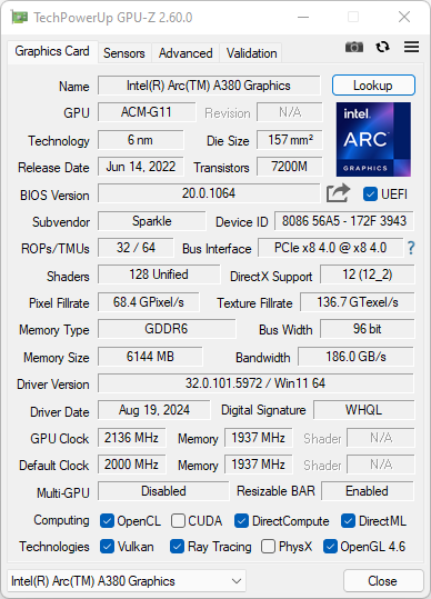 Test Intel Arc A380. Warto wydać 550 zł, lepiej dołożyć czy może kupić APU?