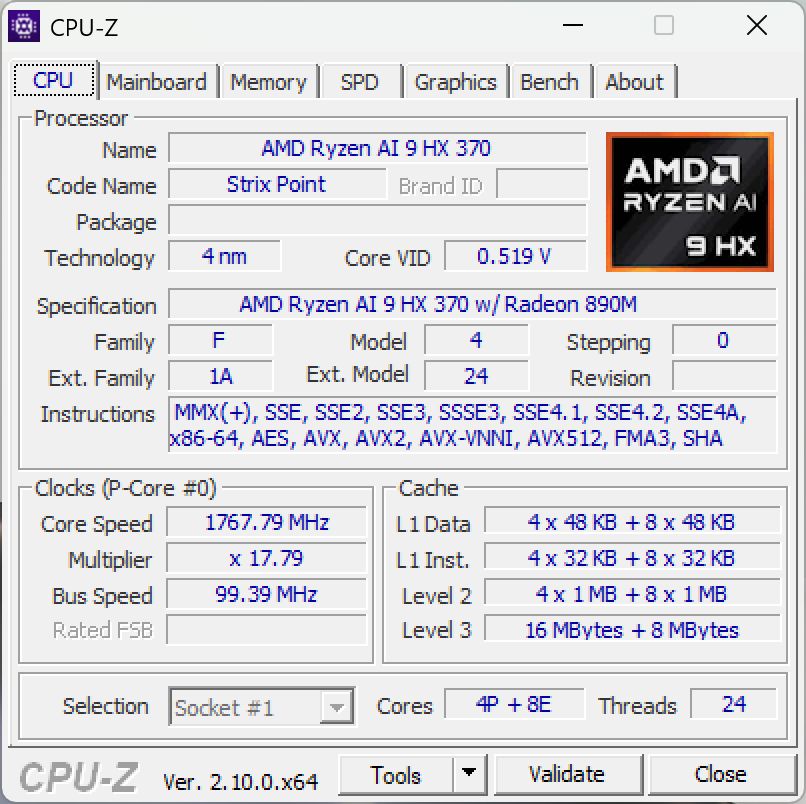 Ryzen AI 9 HX 370