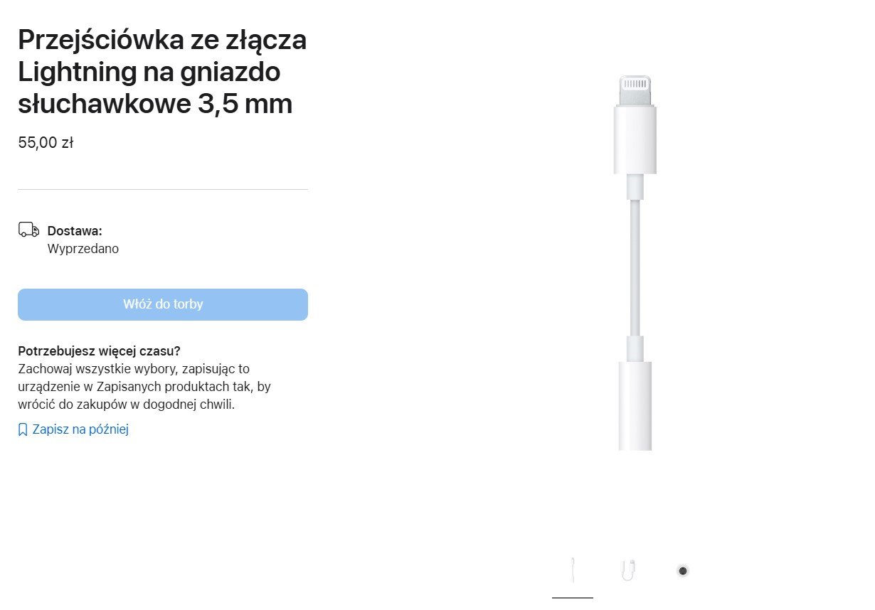 Brak przejściówki w ofercie