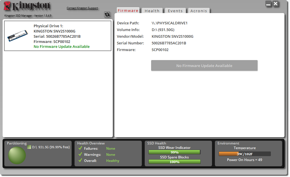 Kingston SSD Manager