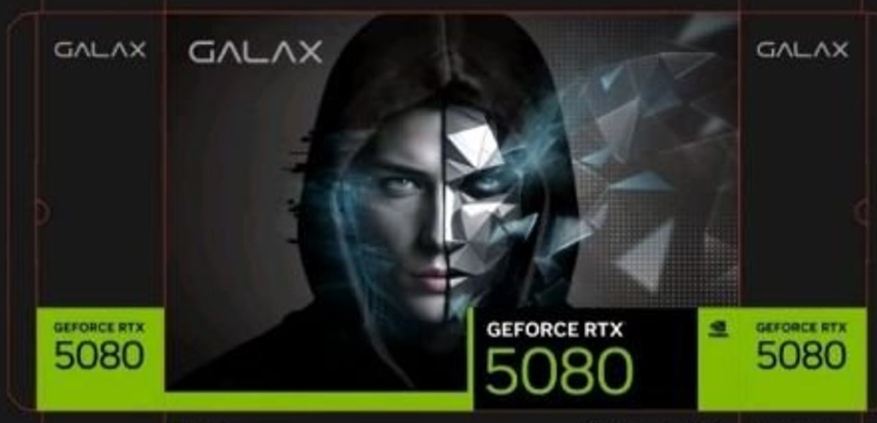 Opakowanie GeForce RTX 5080 Galax