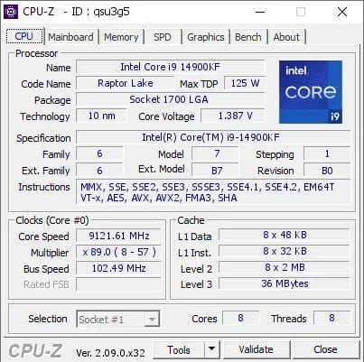 Intel i9-14900K