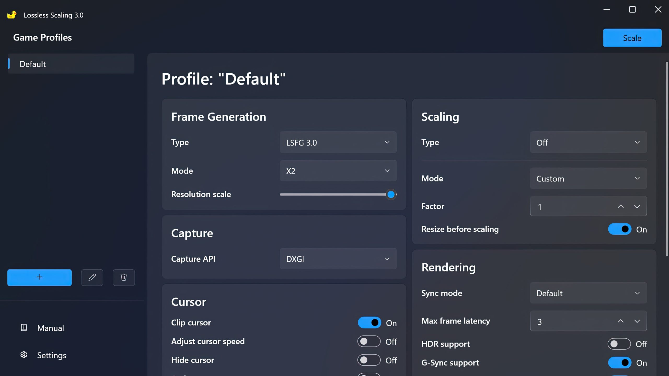 Lossless Scaling Frame Generation 3