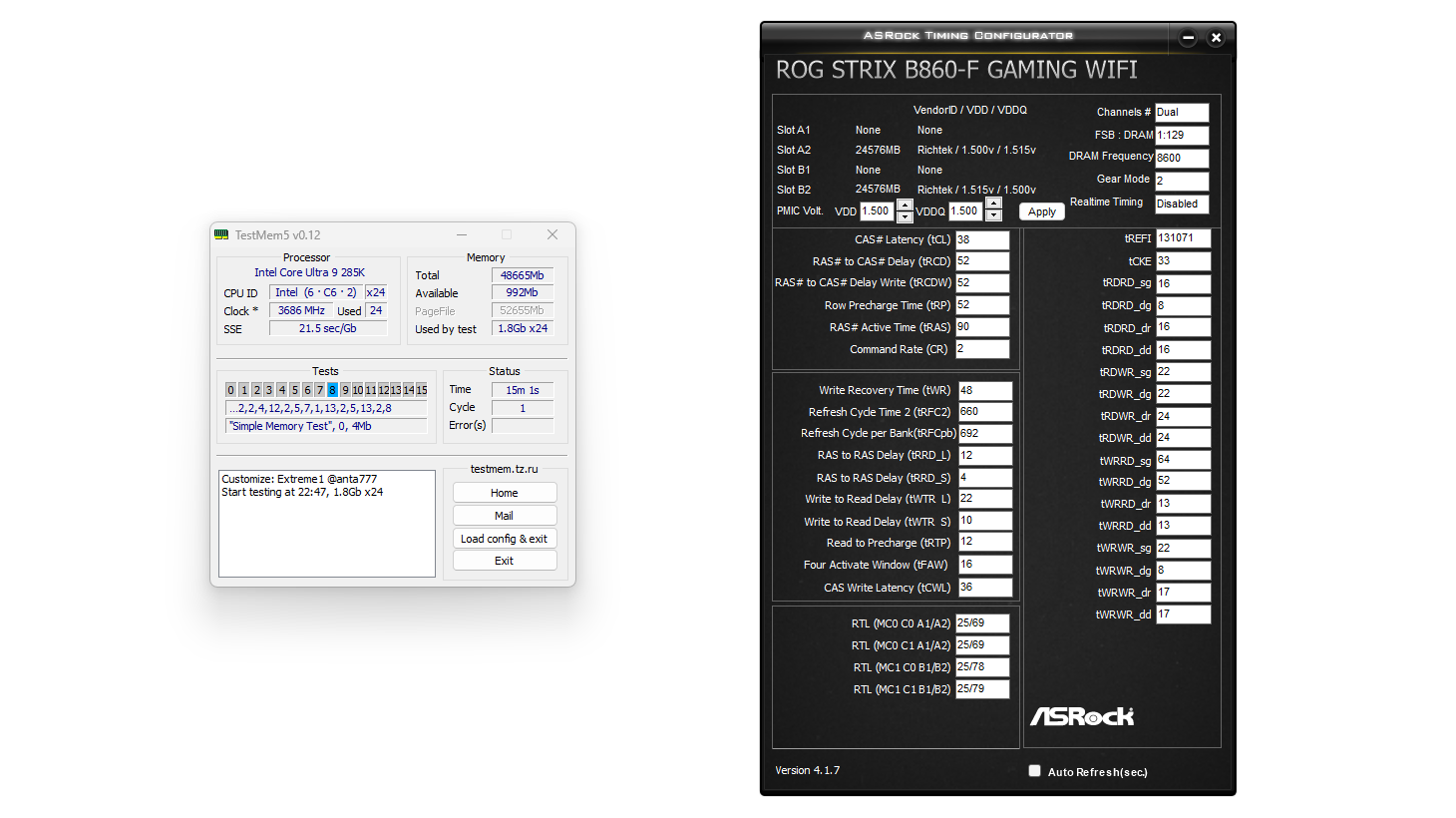 Test G.SKILL Trident Z5 CK 2x24 GB 8200 MHz CL 40. Pamięć RAM dla Arrow Lake