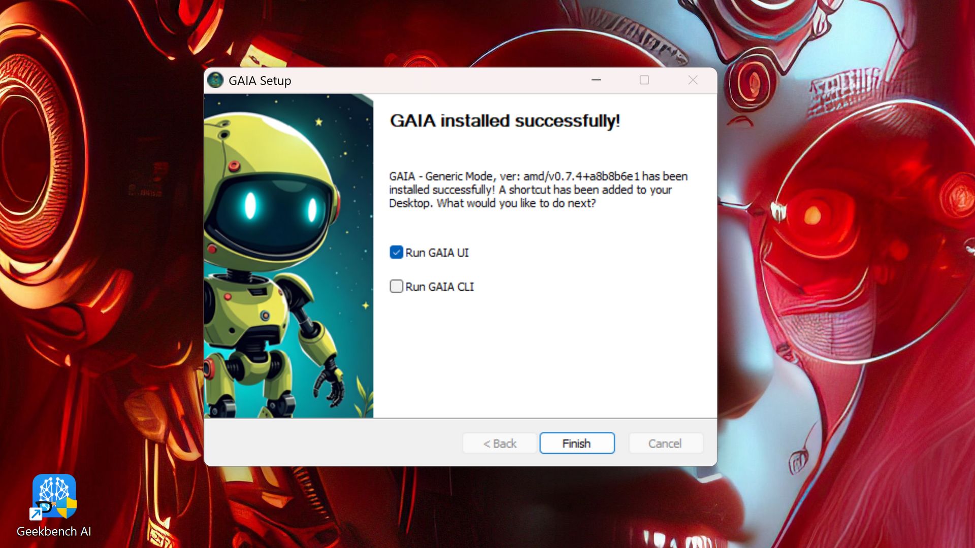Instalacja AMD GAIA