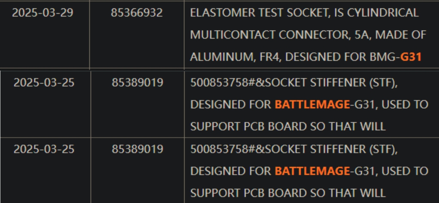 Intel Arc BMG-G31