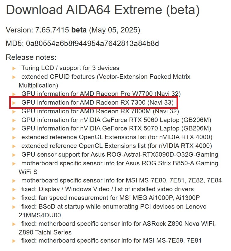 AMD Radeon RX 7300