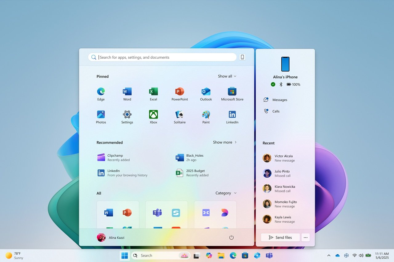 menu Start Windows 11