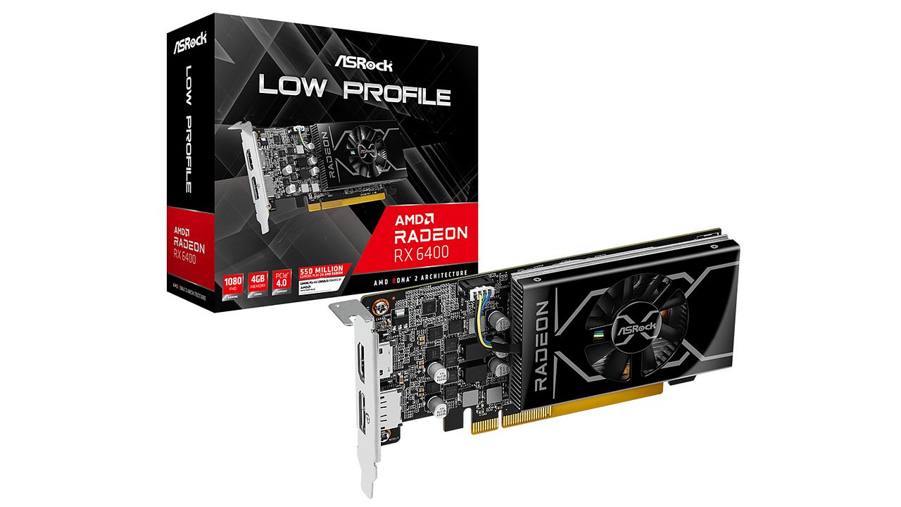 Niskoprofilowy ASRock Radeon RX 6400 Low Profile