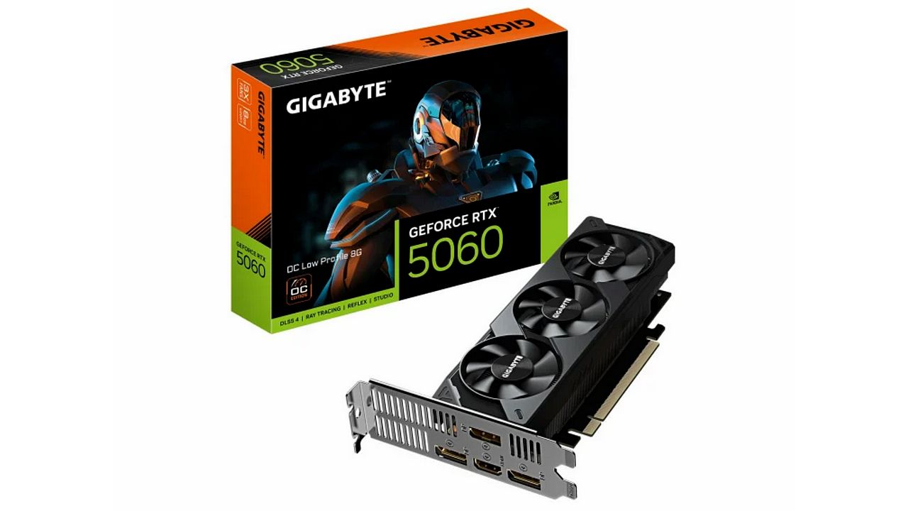 Niskoprofilowy Gigabyte GeForce RTX 5060 OC Low Profile
