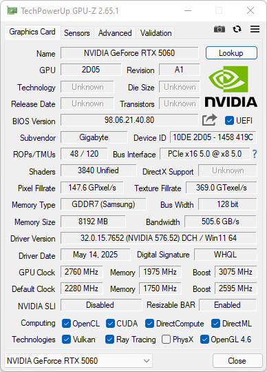 Test GIGABYTE GeForce RTX 5060 GAMING OC. Mocne chłodzenie, choć w niemałej cenie