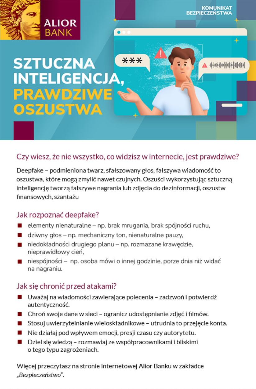 Alior Bank zasady bezpieczeństwa