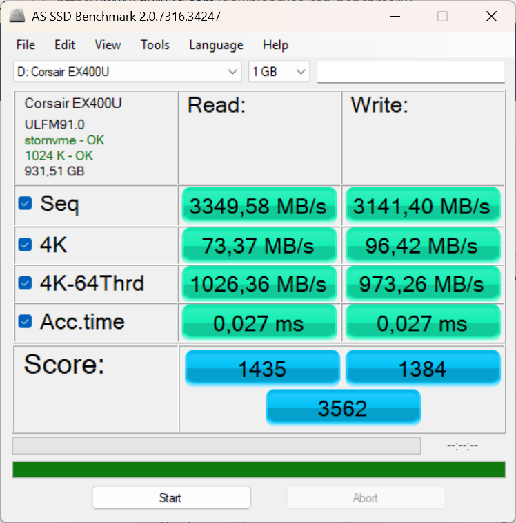 Corsair EX400U 1 TB