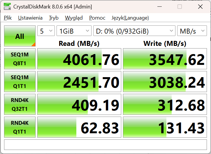Corsair EX400U 1 TB