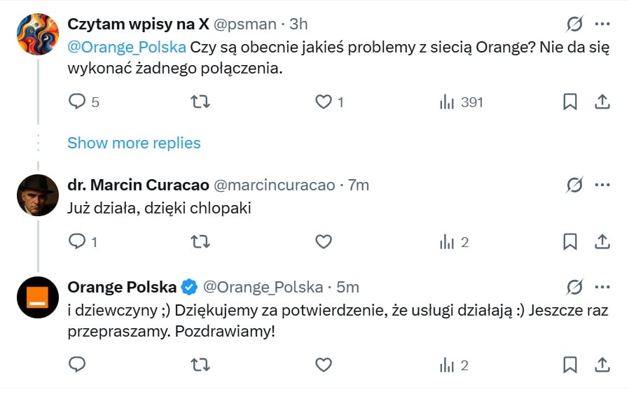 Informacja Orange