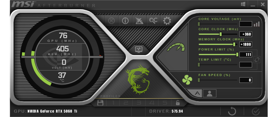 Test NVIDIA GeForce RTX 5060 Ti 8 GB