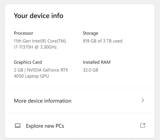 Windows 11 specyfikacja