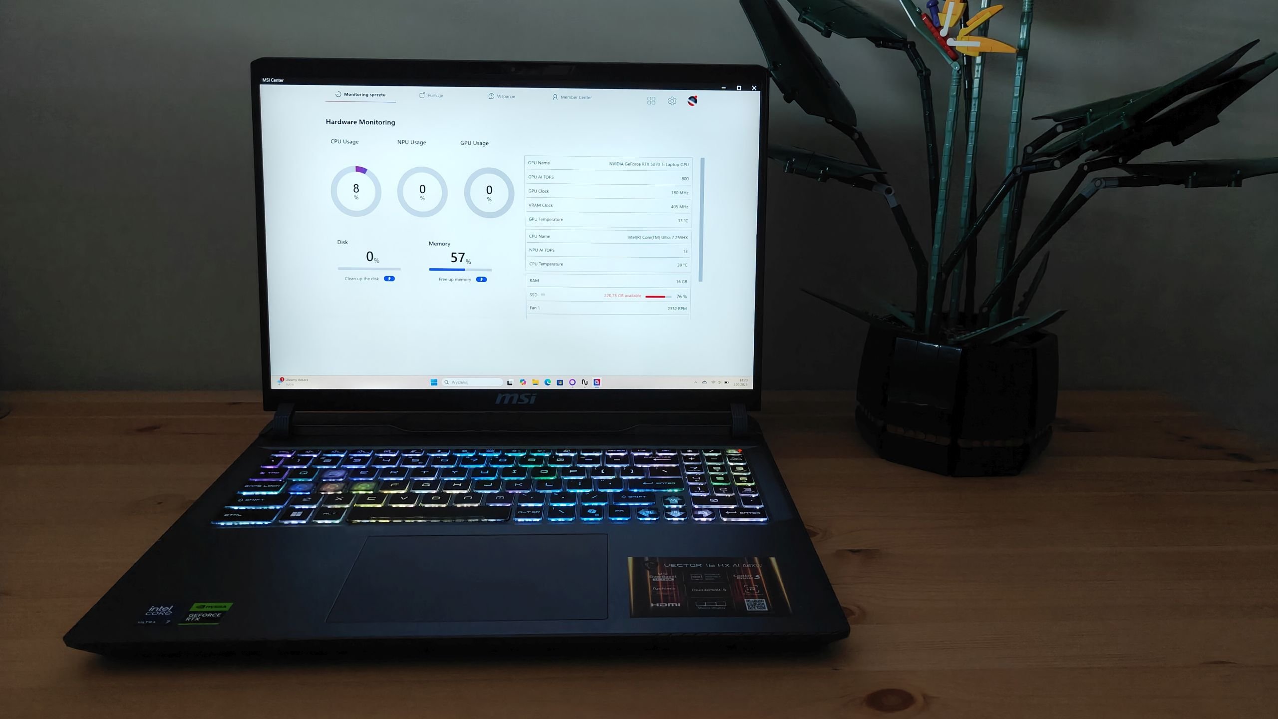 MSI Vector 16 HX AI