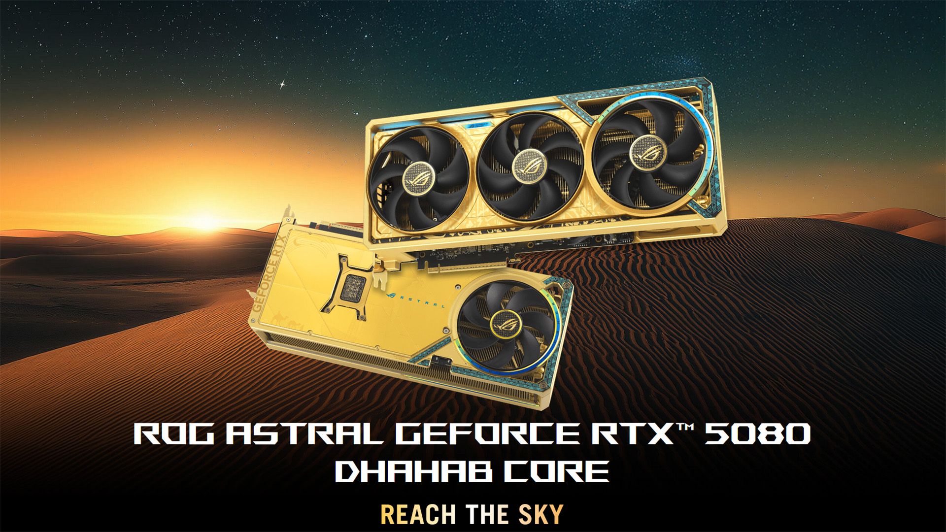 GeForce RTX 5080 Astral Dhahab Core