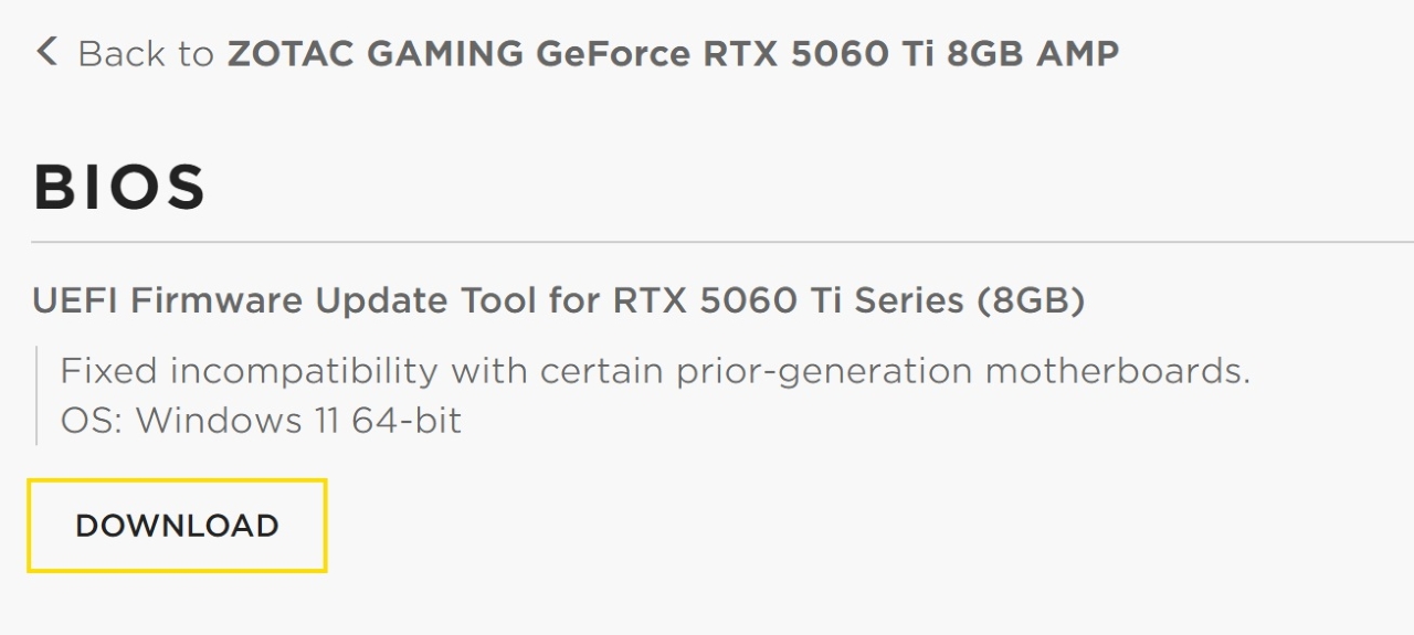 Aktualizacja VBIOS Zotac