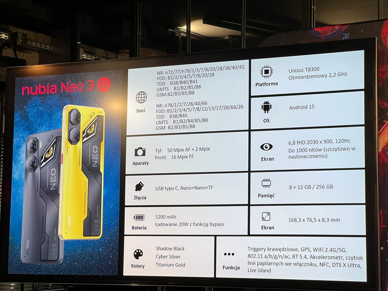 Nubia 3 GT Neo
