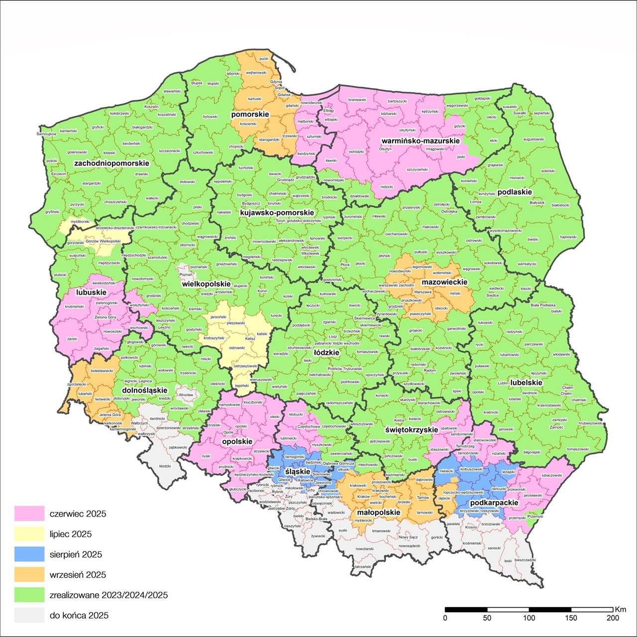 Mapa zasięgu Orange