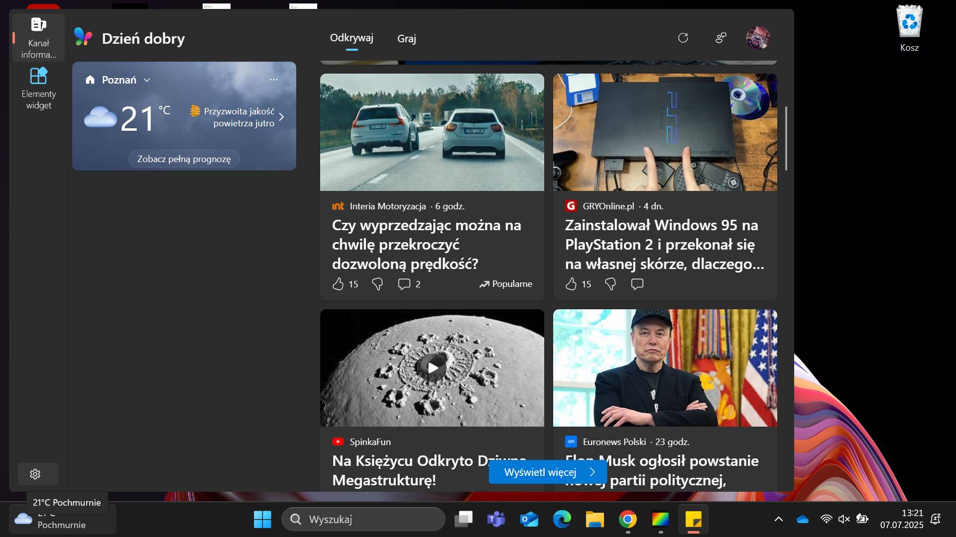 Kanał informacyjny Windows 11