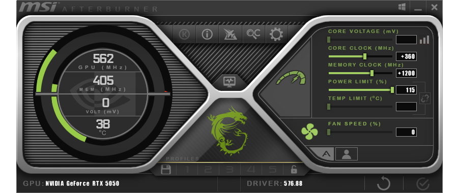 Test GeForce RTX 5050