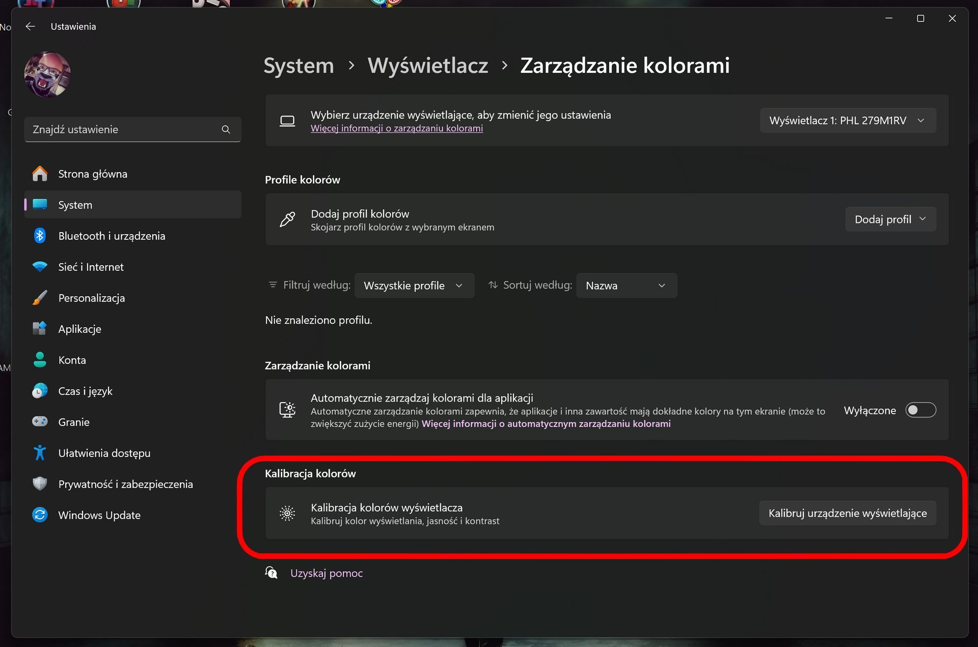 Kalibracja bez kolorymetru
