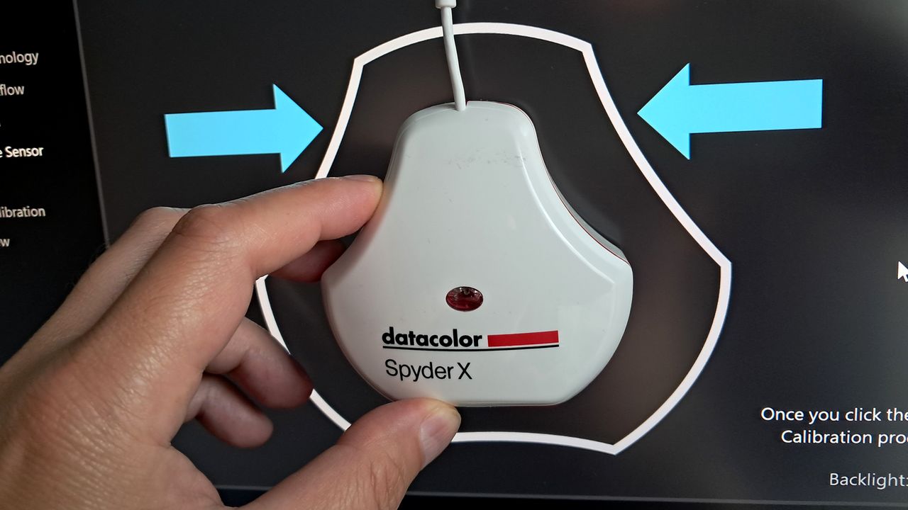 Spyder X Pro - początek kalibracji