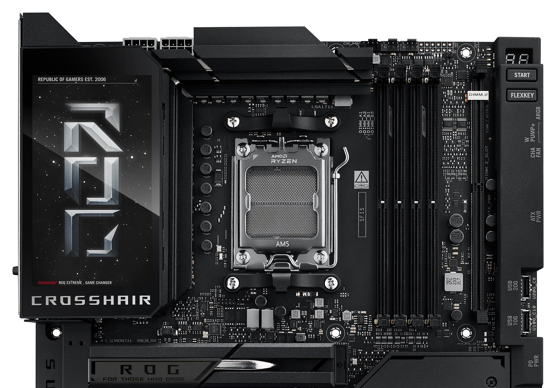 Test ASUS ROG CROSSHAIR X870E EXTREME. Płyta główna z wyświetlaczem LCD