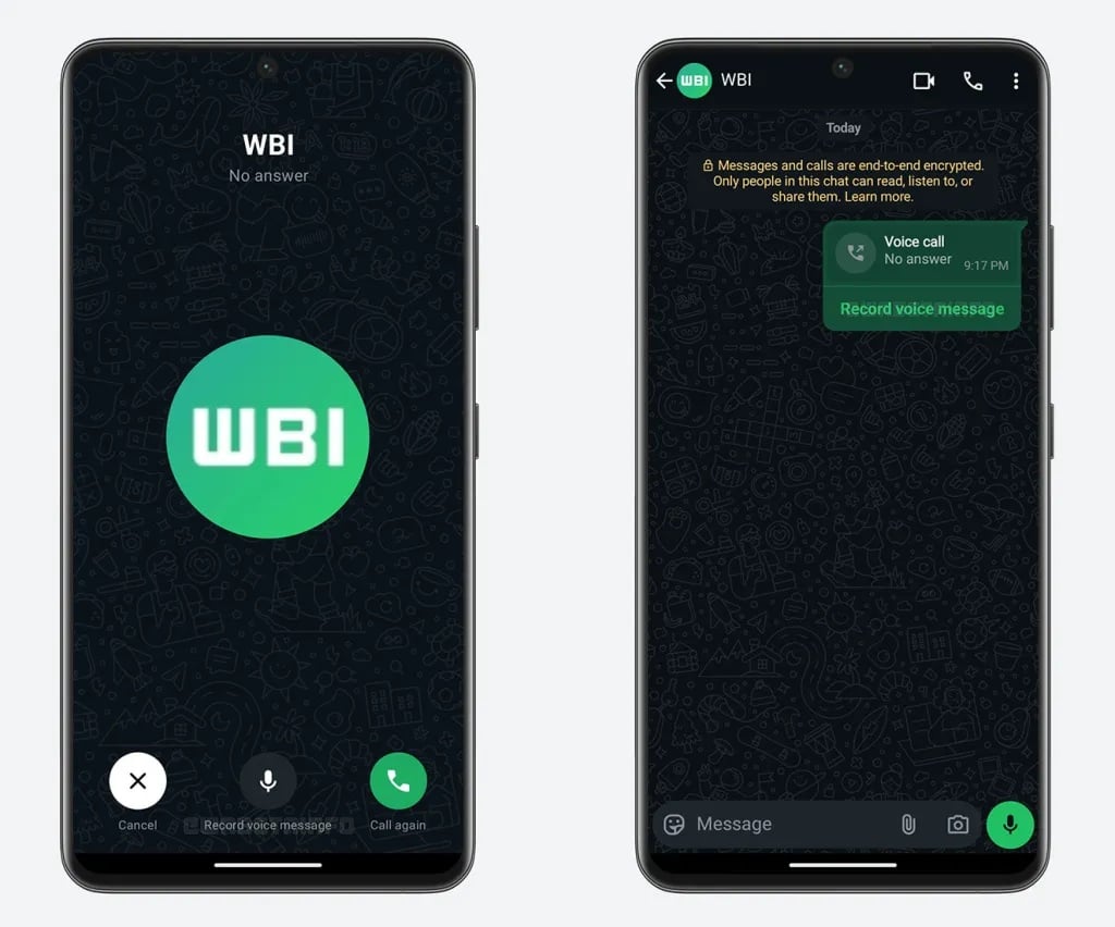 WhatsApp poczta głosowa