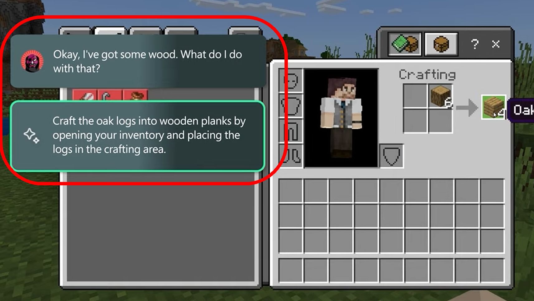 Asystent AI w Minecraft