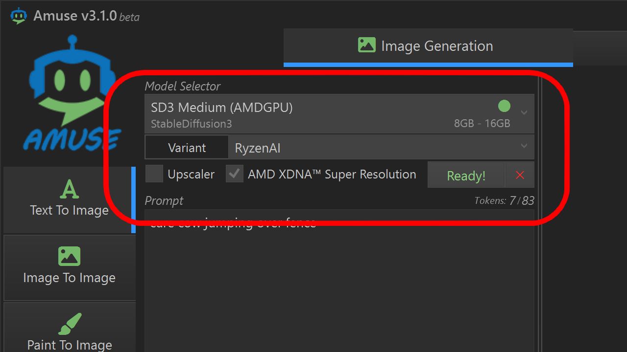 Amuse AI expert mode