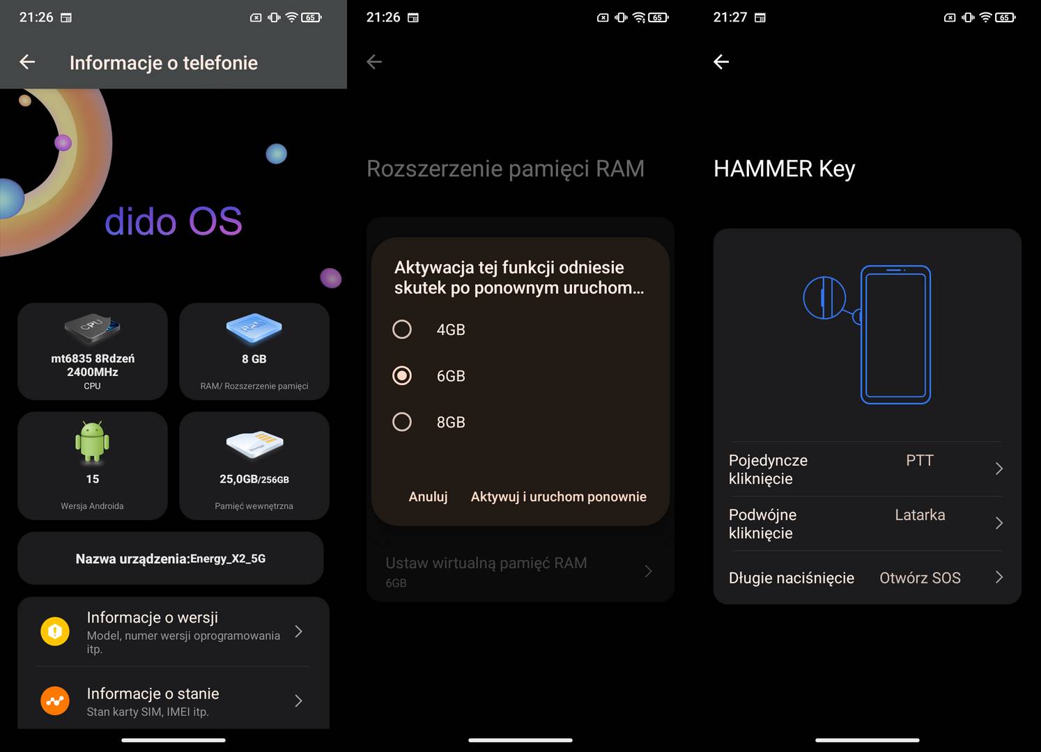 Hammer Energy X2 5G - didoOS