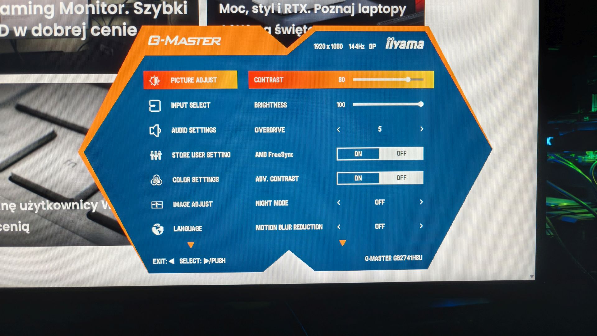 iiyama G-Master GB2741HSU-B1 Black Hawk