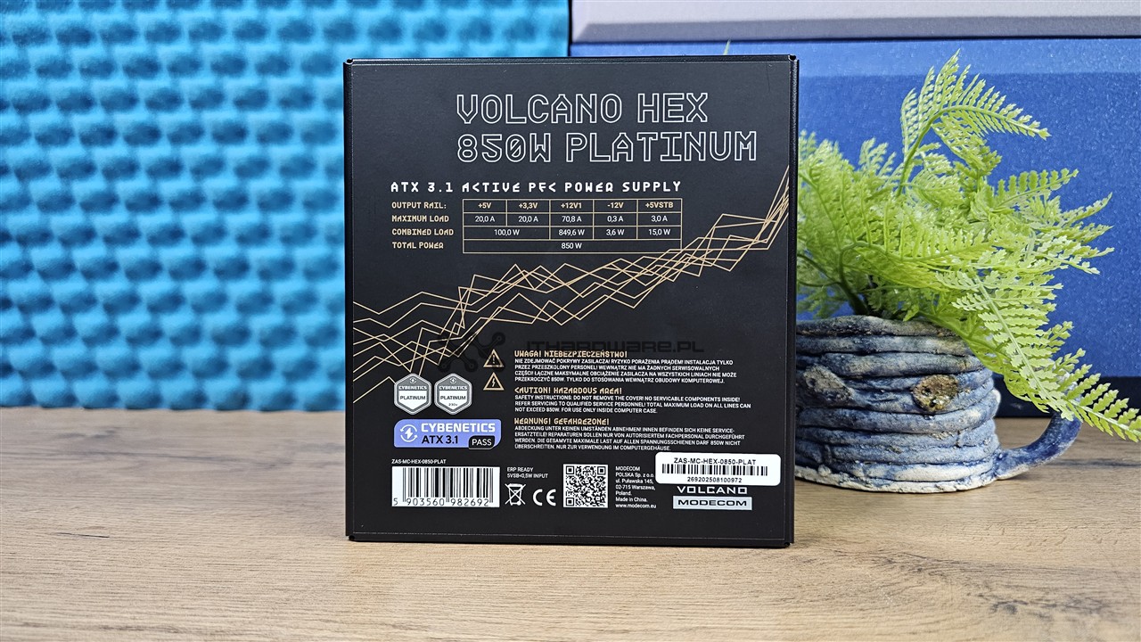 Modecom Volcano HEX 850 W Platinum