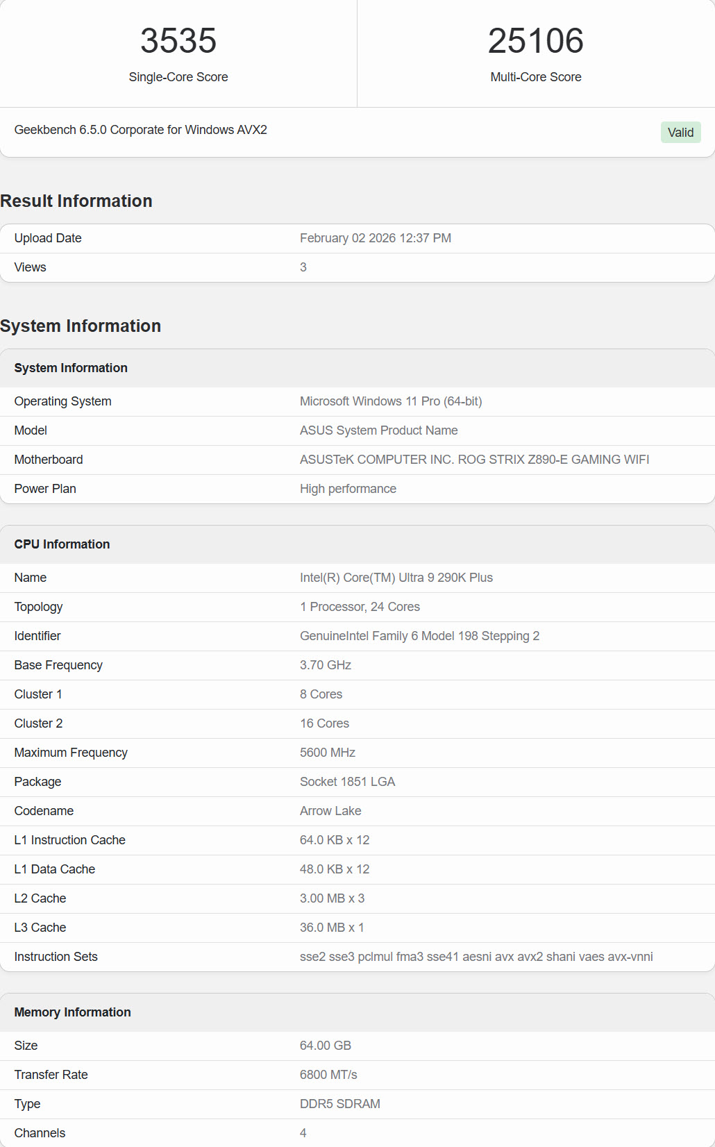 Do sieci ponownie trafiły przecieki na temat procesora Intel Core Ultra 9 290K Plus, czyli nadchodzącego flagowca Arrow Lake Refresh.