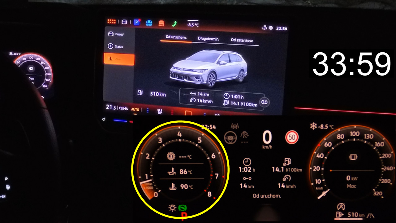 W przypadku auta spalinowego kluczowe, by temperatura oleju silnikowego nie spadała zbyt mocno