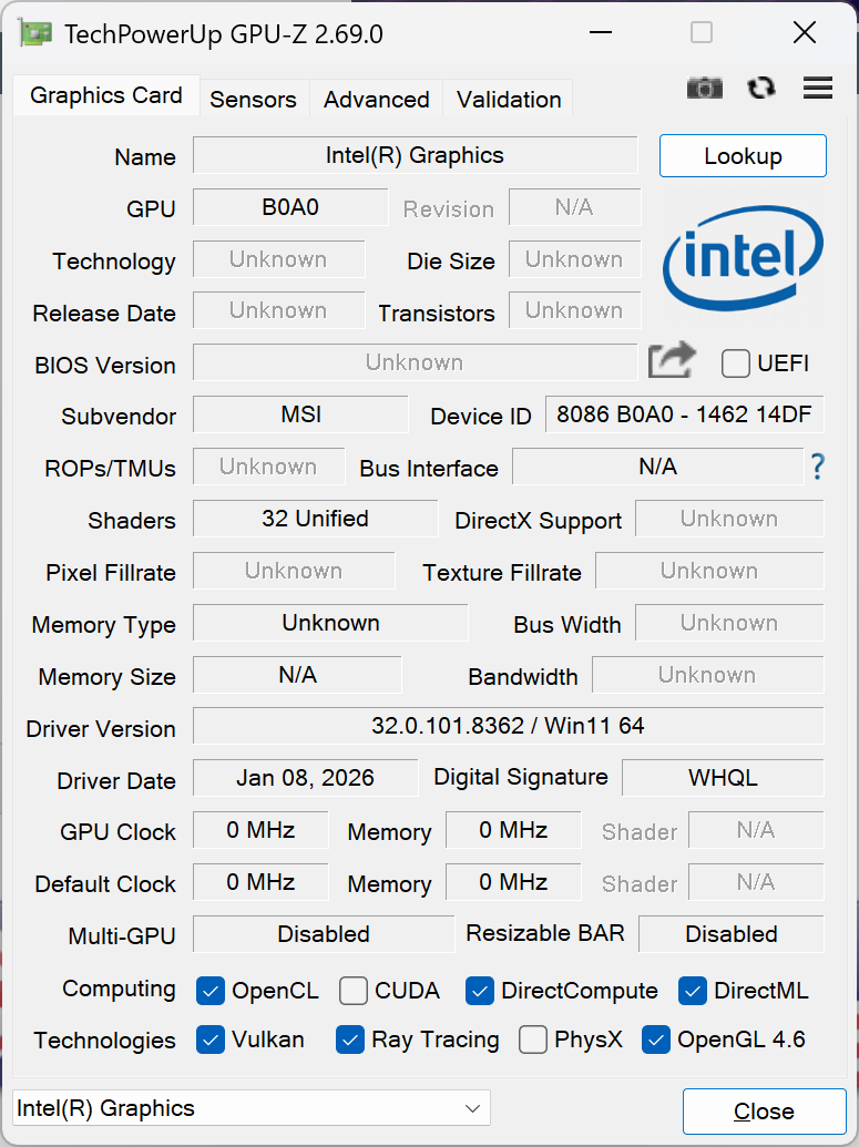 Intel Graphics