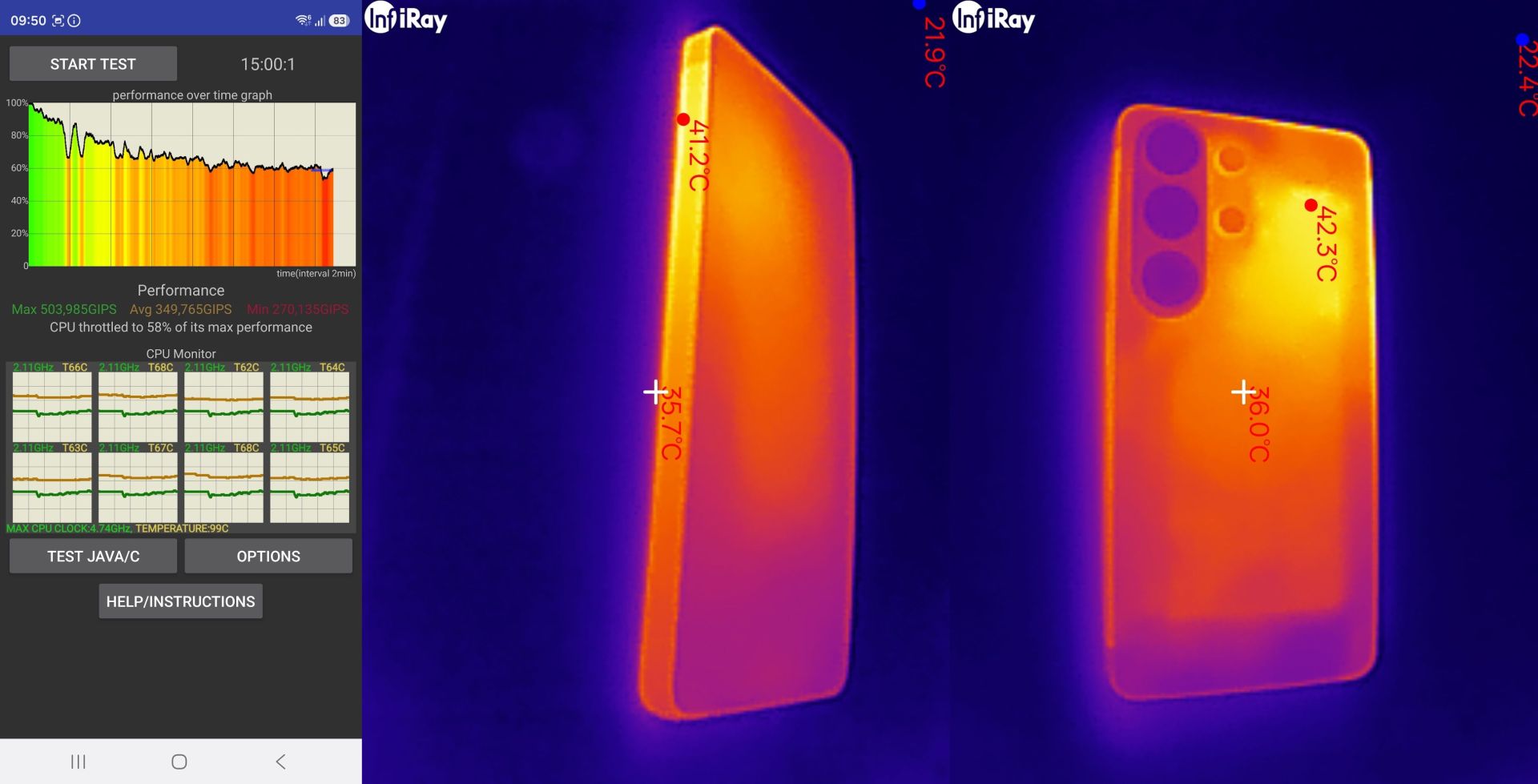Samsung Galaxy S26 Ultra - benchmarki i temperatury