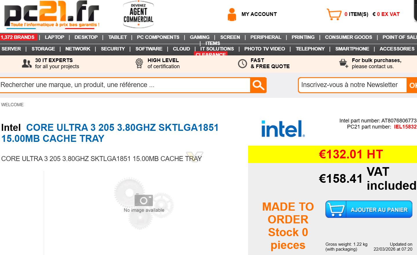 Intel Core Ultra 3 205