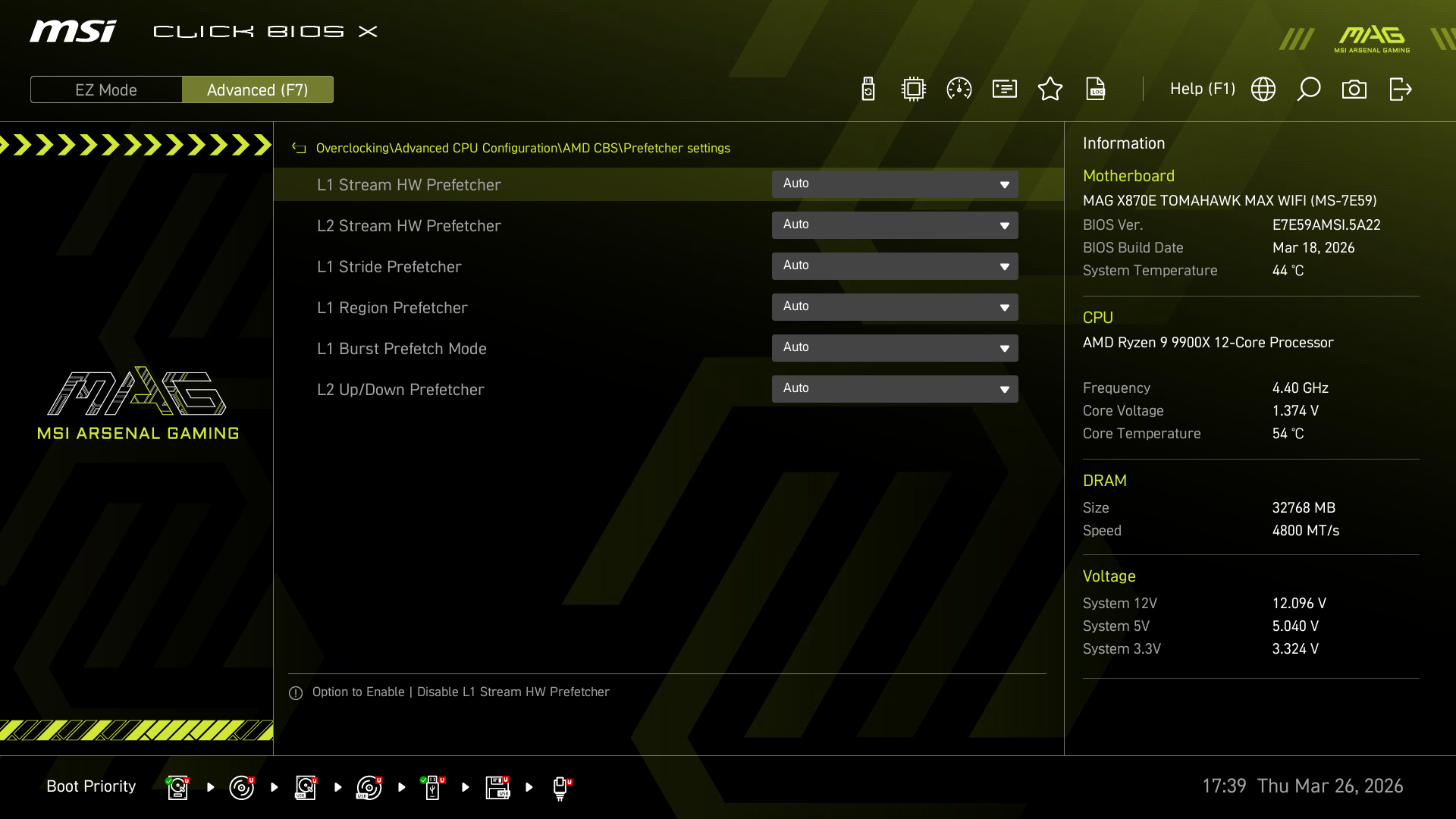 Test MSI MAG X870E TOMAHAWK MAX WIFI