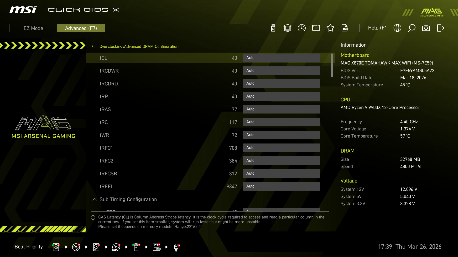 Test MSI MAG X870E TOMAHAWK MAX WIFI