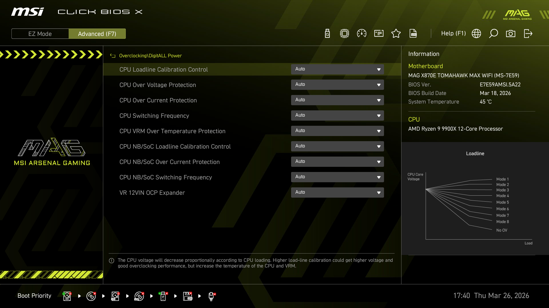 Test MSI MAG X870E TOMAHAWK MAX WIFI